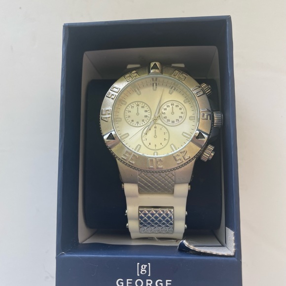 George Other - George Watch with White Silicon Band New in Box with Tags